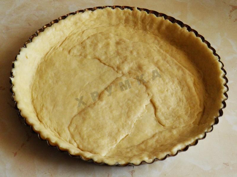 Шаг 5 приготовления Открытый пирог с ревенем