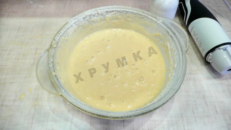Шаг 4 приготовления Рулет с бананом
