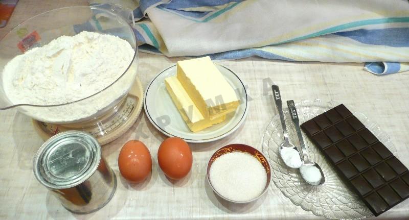 Шаг 1 приготовления Торт шоколадная горка