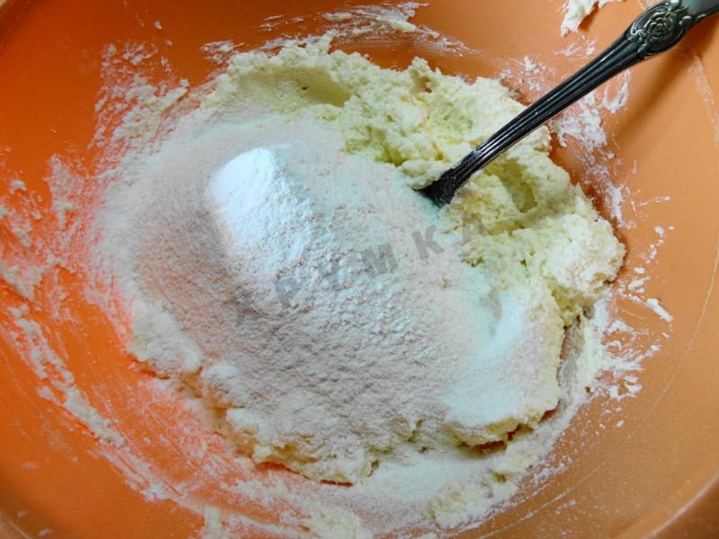 Шаг 5 приготовления Печенье творожные конвертики
