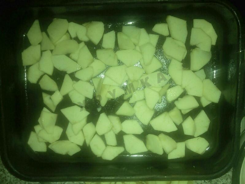Шаг 8 приготовления Пирог с яблоками шарлотка