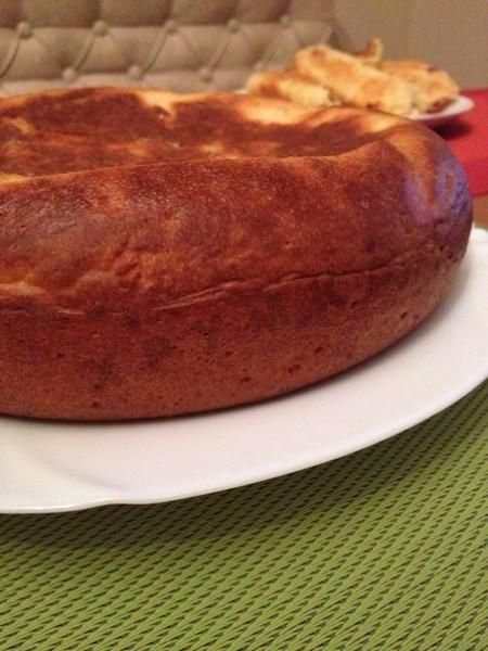 Шаг 6 приготовления Пирог с картошкой и грибами в мультиварке