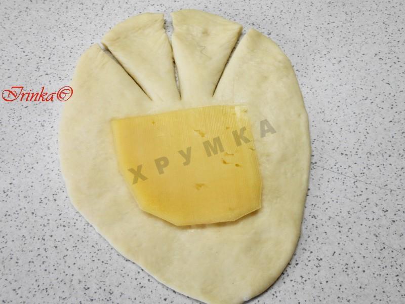 Шаг 4 приготовления Рогалики кифле с сыром