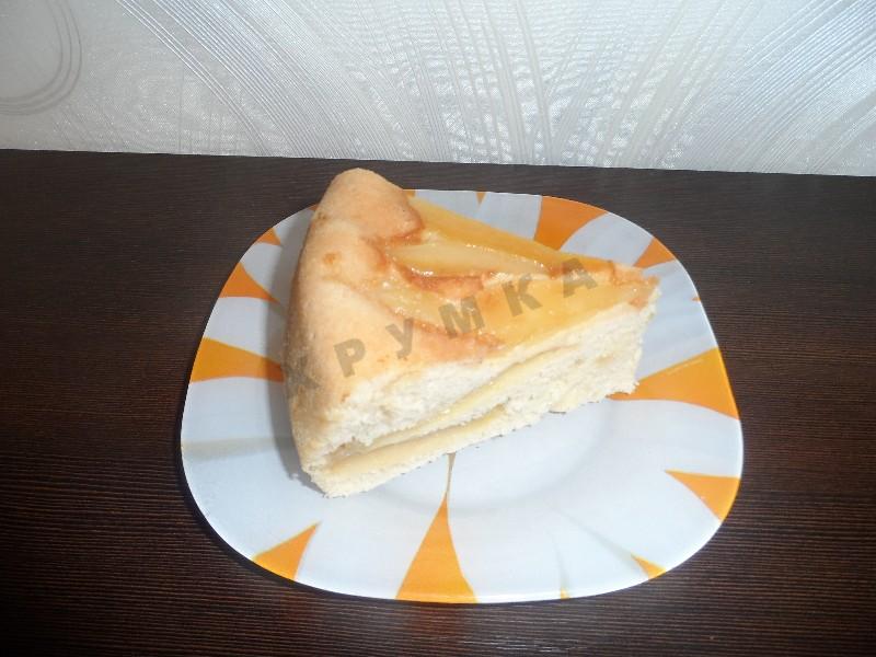 Обложка рецепта Шарлотка с грушами в мультиварке