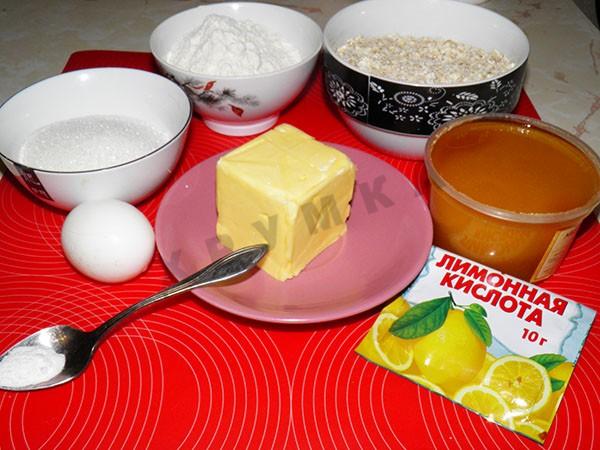 Шаг 1 приготовления Овсяное печенье в мультиварке