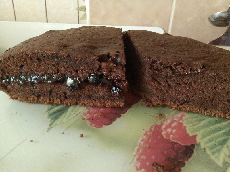Обложка рецепта Шоколадный торт на майонезе быстро и вкусно