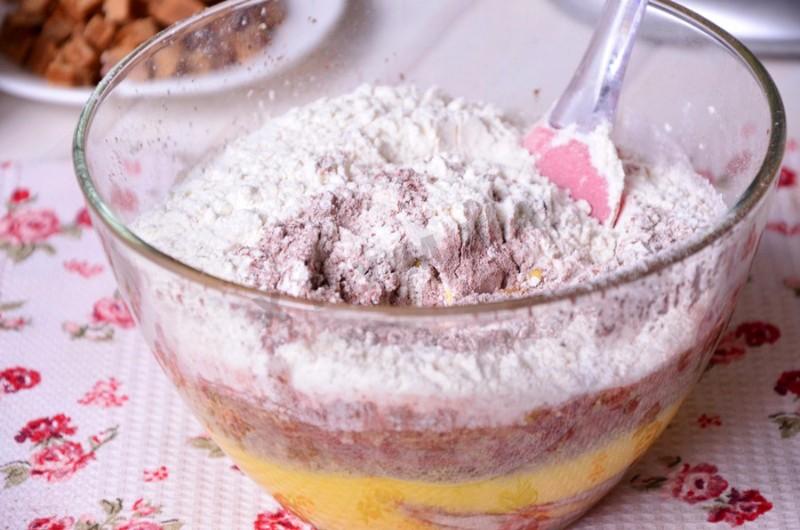 Шаг 6 приготовления Шоколадное печенье с арахисом