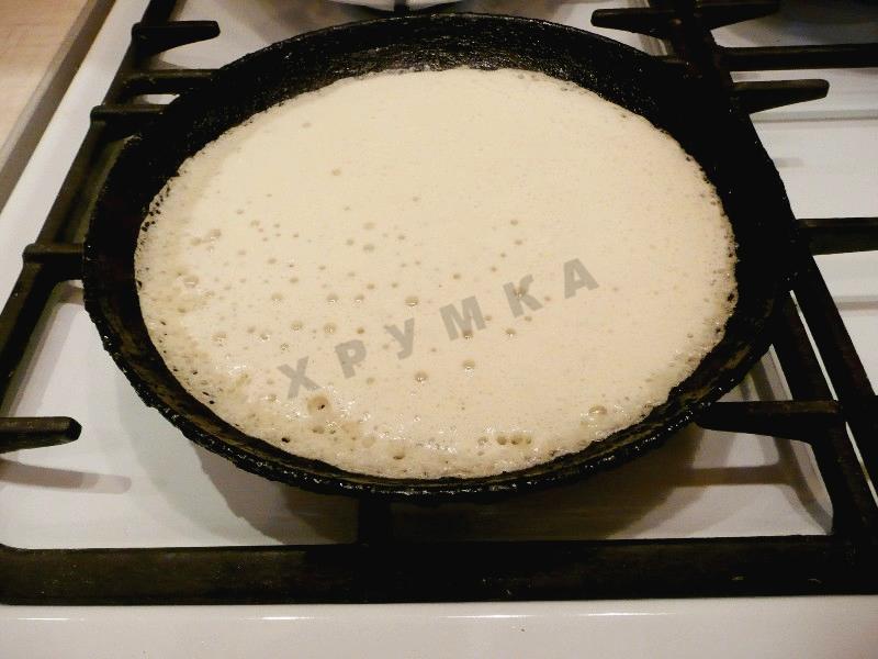 Шаг 9 приготовления Тонкие лепешки из теста Удмуртские табани
