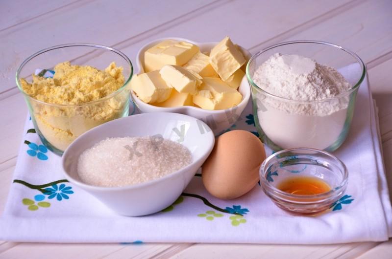 Шаг 1 приготовления Кукурузное печенье с мятным ганашем