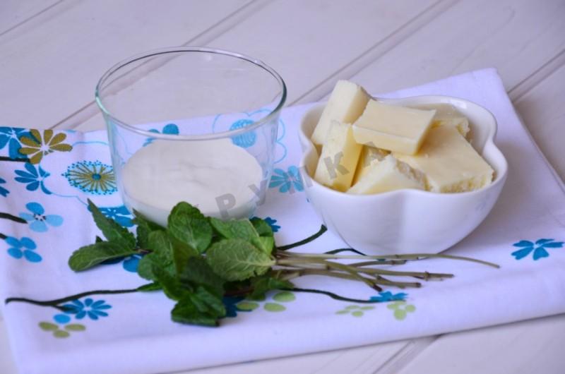 Шаг 7 приготовления Кукурузное печенье с мятным ганашем