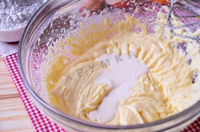 Шаг 4 приготовления Мандариновый кекс на сливках и сливочном масле
