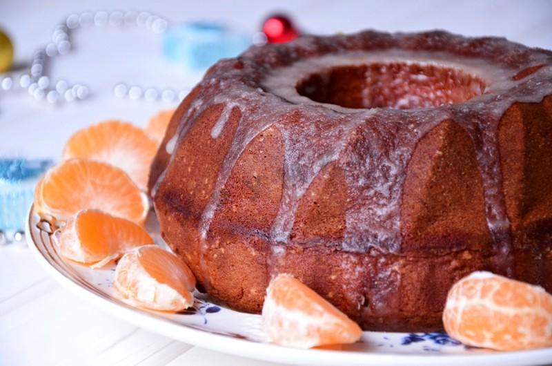 Шаг 9 приготовления Мандариновый кекс на сливках и сливочном масле