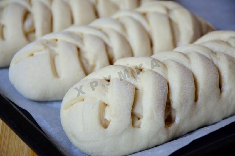 Шаг 12 приготовления Дрожжевая коса пирог с яблоками