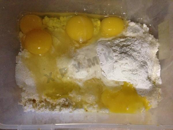 Шаг 4 приготовления Пирог чизкейк с творожной начинкой и фруктами