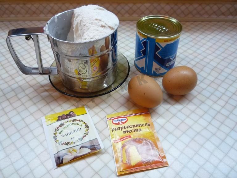 Шаг 1 приготовления Торт Молочная девочка со сливочным кремом