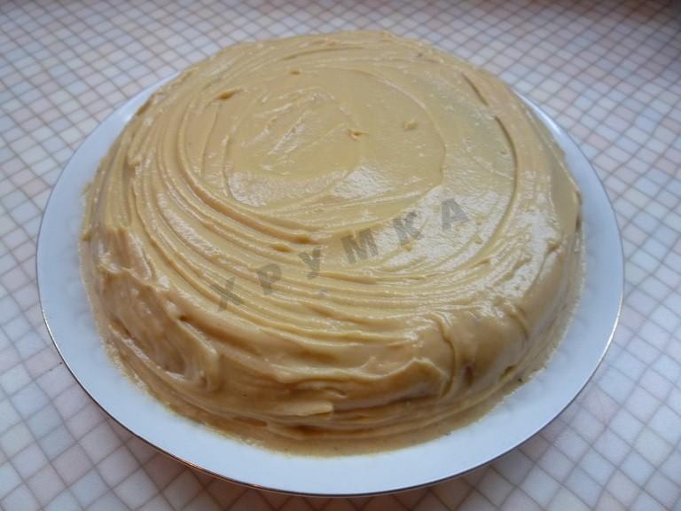Шаг 11 приготовления Бисквитный торт Шоколадное наслаждение