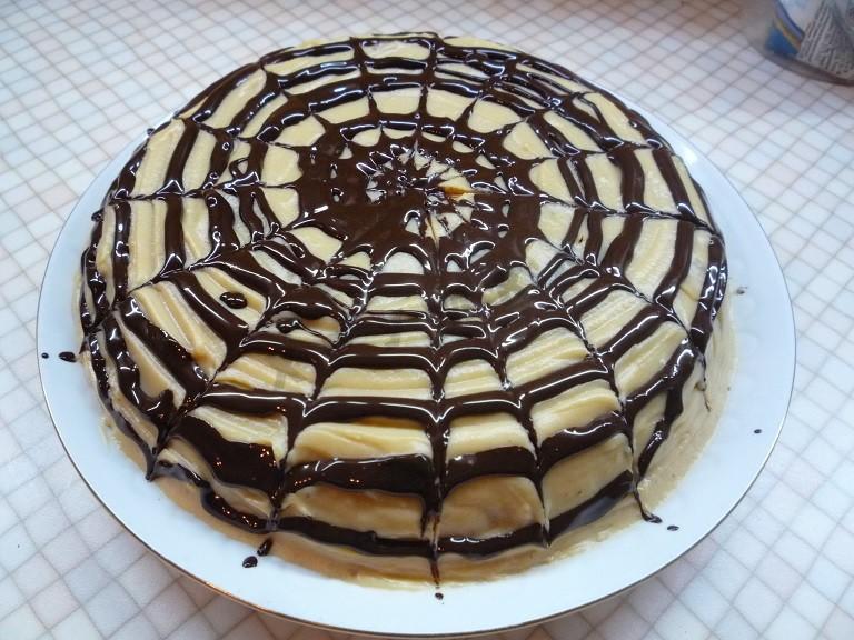 Шаг 12 приготовления Бисквитный торт Шоколадное наслаждение