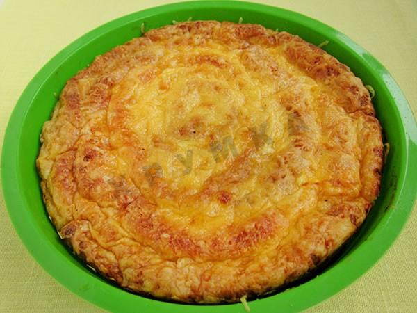 Шаг 17 приготовления Блинный пирог из блинов с курицей