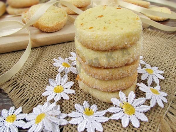 Обложка рецепта Сахарное печенье с лимоном и апельсином
