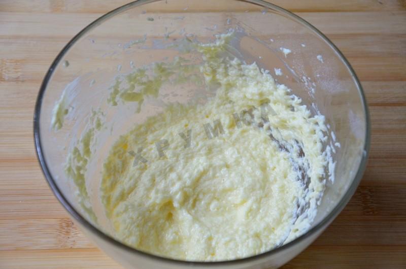 Шаг 3 приготовления Печенье Курабье с яблочным джемом и корицей