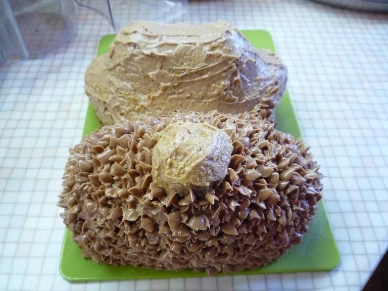 Шаг 12 приготовления Торт Собака со сгущенкой