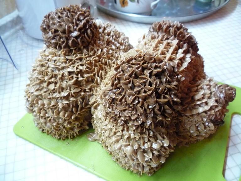 Шаг 13 приготовления Торт Собака со сгущенкой