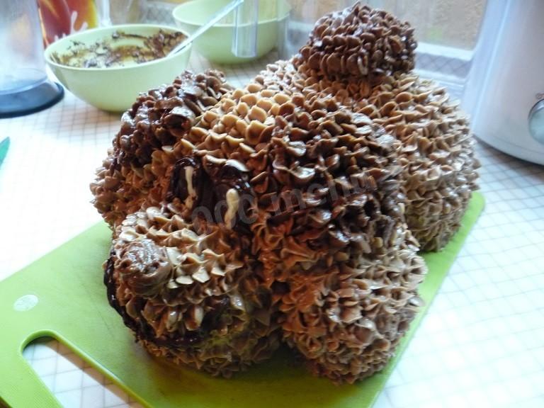 Шаг 14 приготовления Торт Собака со сгущенкой