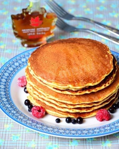 Обложка рецепта Кукурузные панкейки классические