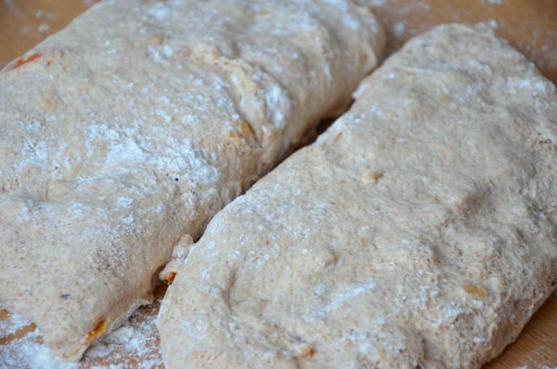 Шаг 11 приготовления Домашний хлеб с сухофруктами и фундуком