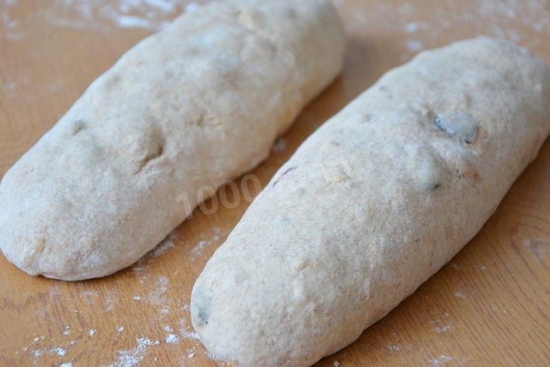 Шаг 12 приготовления Домашний хлеб с сухофруктами и фундуком