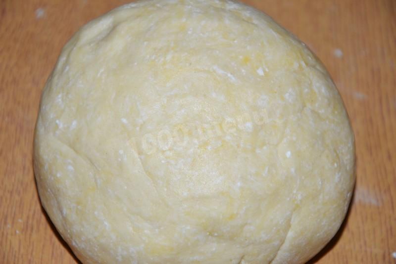 Шаг 6 приготовления Творожные рогалики с ореховой начинкой