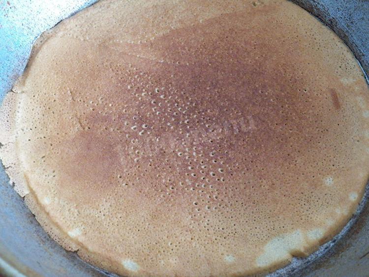 Шаг 14 приготовления Торт из блинов с кремом из творога и какао