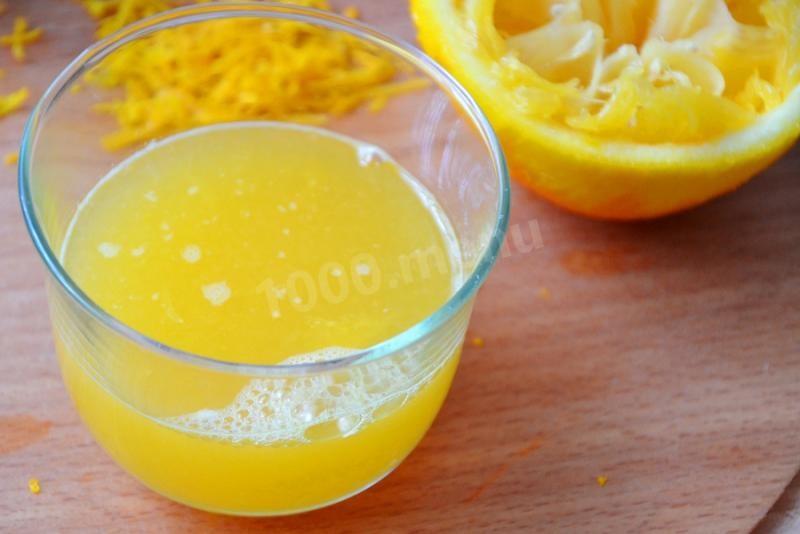 Шаг 3 приготовления Апельсиновые кексы на сливочном масле