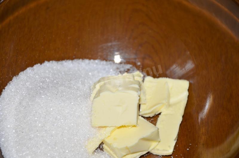 Шаг 4 приготовления Апельсиновые кексы на сливочном масле
