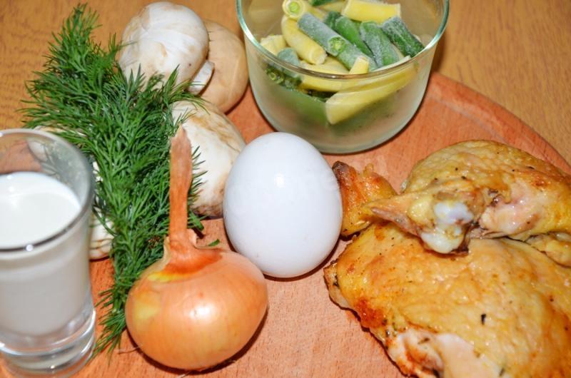 Шаг 1 приготовления Маленькие мини-пироги с мясом и грибами