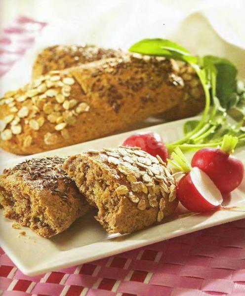 Обложка рецепта Лепёшки с хлопьями и льняными семечками