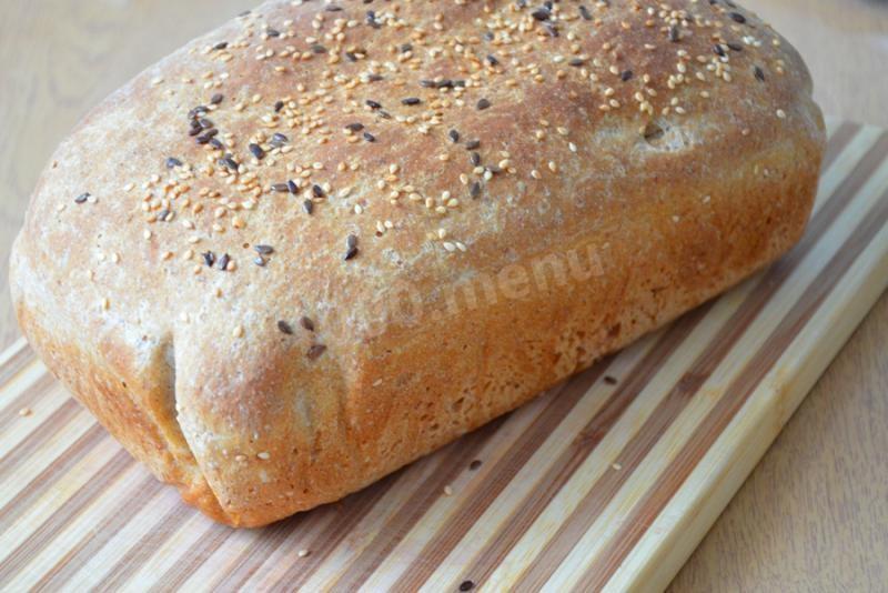 Шаг 10 приготовления Цельнозерновой хлеб