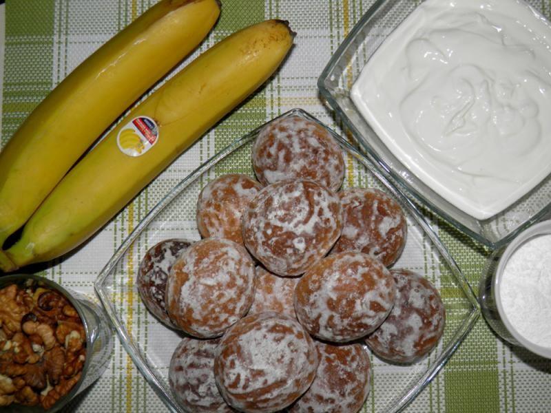 Шаг 1 приготовления Холодный торт из пряников