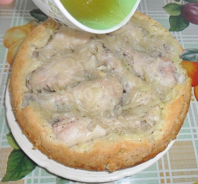 Шаг 10 приготовления Курятина на тарелке