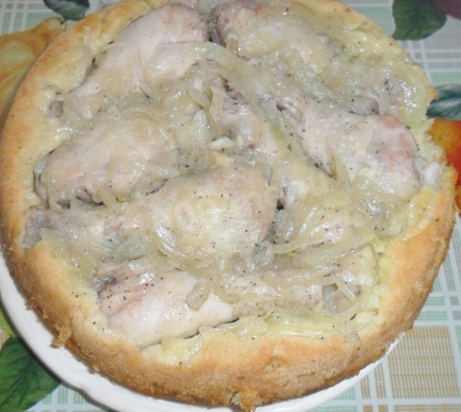 Шаг 11 приготовления Курятина на тарелке