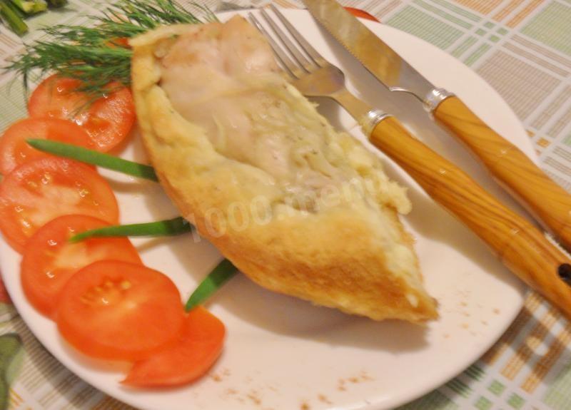 Шаг 12 приготовления Курятина на тарелке