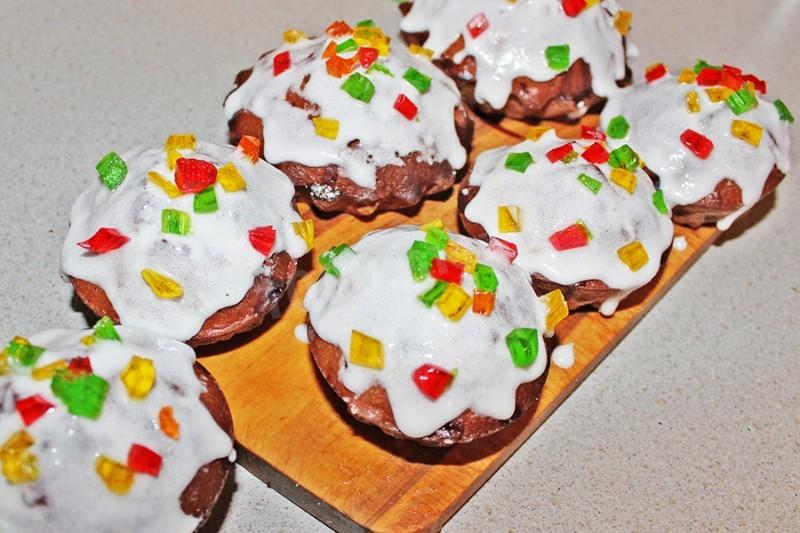 Шаг 12 приготовления Шоколадно кофейный кулич с виски
