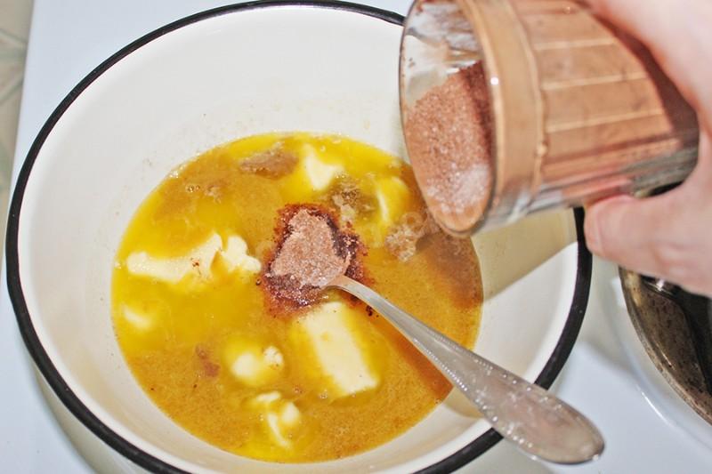 Шаг 3 приготовления Шоколадно кофейный кулич с виски