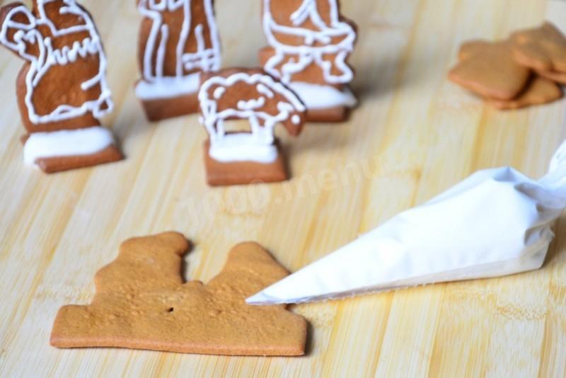 Шаг 19 приготовления Печенье Рождественский вертеп