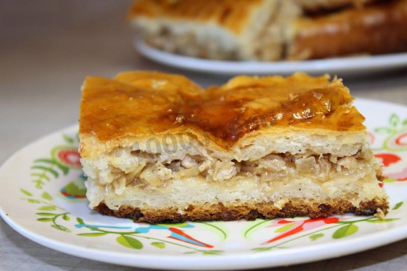 Шаг 31 приготовления Пирог с капустой и мясным фаршем дрожжевой