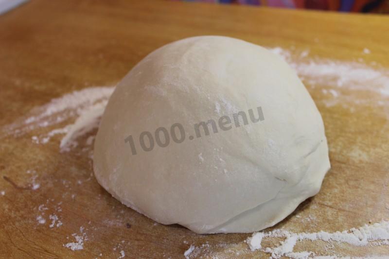 Шаг 9 приготовления Пирог с капустой и мясным фаршем дрожжевой