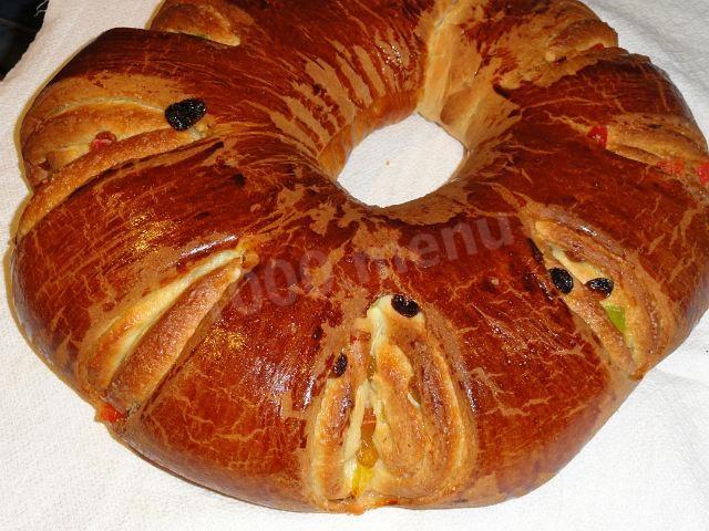 Шаг 4 приготовления Пасхальный венок цветок