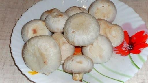 Шаг 6 приготовления Постный грибной пирог с грибами