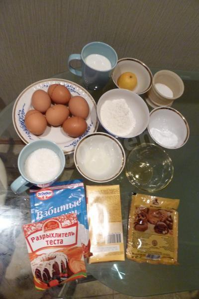 Шаг 1 приготовления Маковый торт Царица Эстер