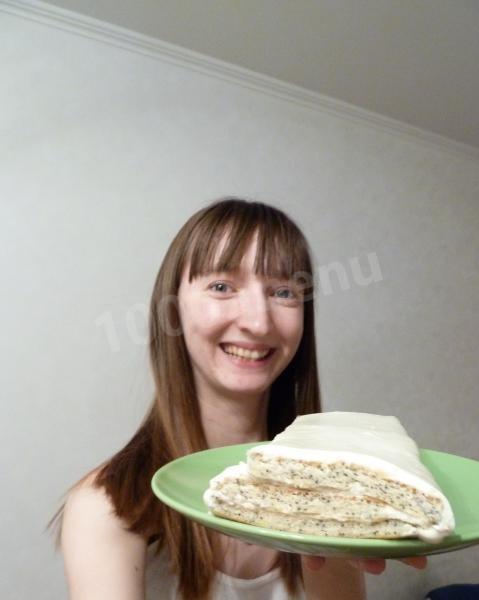 Шаг 9 приготовления Маковый торт Царица Эстер